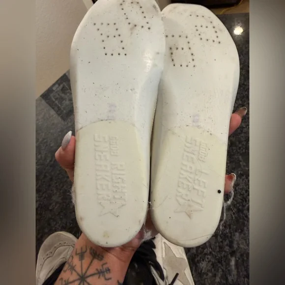 RARE Golden Goose Mid Star Sneakers White Python & Suede Size 39 EUC w Dust Bag🖤 - Picture 17 of 17